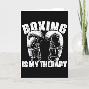 Tarjeta El boxeo es mi terapia Boxeador de MMA luchador de