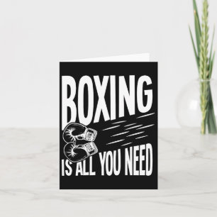 Tarjeta El Boxeo Es Todo Lo Que Necesitas