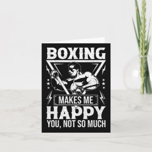 Tarjeta El Boxeo Me Hace Feliz No Tanto