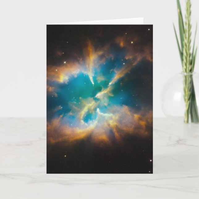 Tarjeta El brillar intensamente de la nebulosa planetaria (Anverso)