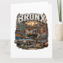 Tarjeta El Bronx Nueva York Boogie Down Collage Urbano
