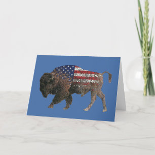 Tarjeta El búfalo sagrado de Estados Unidos