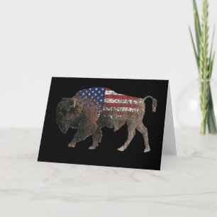 Tarjeta El búfalo sagrado de Estados Unidos