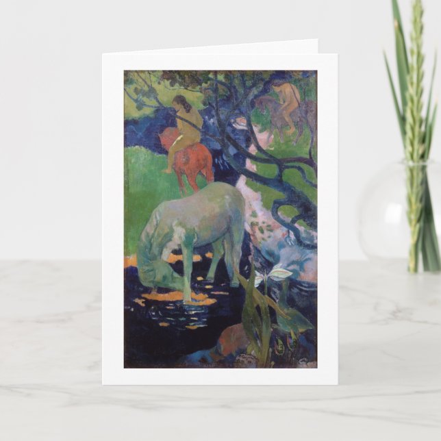 Tarjeta El Caballo Blanco, el Gauguin (Anverso)