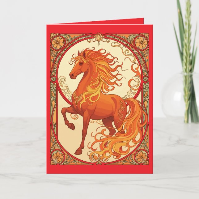 Tarjeta El Caballo de Fuego (Anverso)