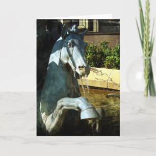 Tarjeta El caballo de Neptuno, detalle 2, cumpleaños de la