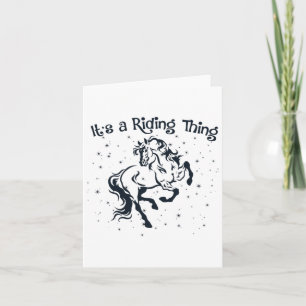 Tarjeta El Caballo Es Un Chica De Caballo.