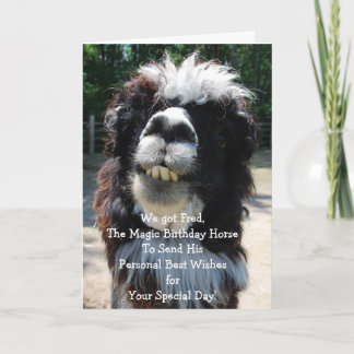 Tarjeta El caballo mágico de cumpleaños