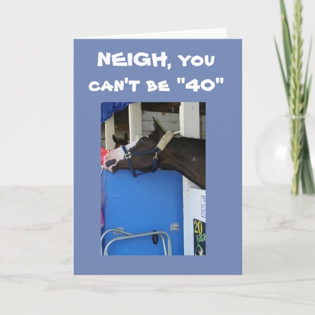 TARJETA EL CABALLO *SACUDERÁ* QUE ESTÁS VOLVIENDO **40** (Anverso)