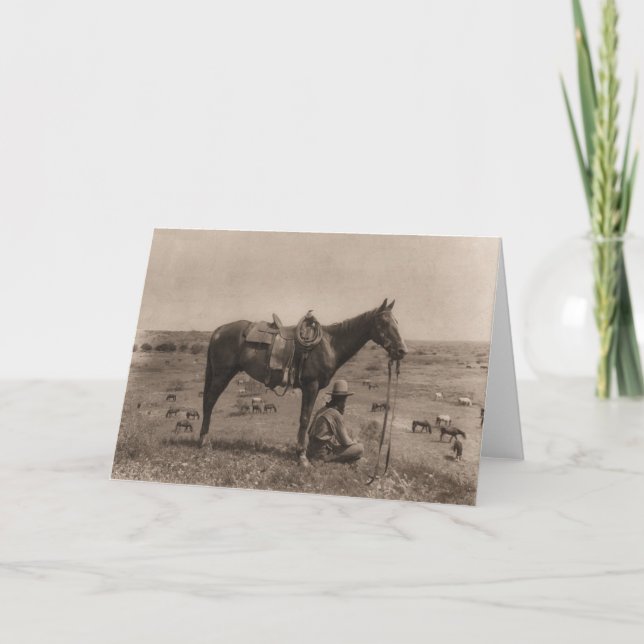 Tarjeta El caballo Wrangler 1910 (Anverso)