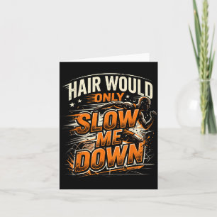 Tarjeta El cabello solo retrasaría el humor divertido del