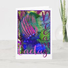 Tarjeta El cactus soña notecard en blanco