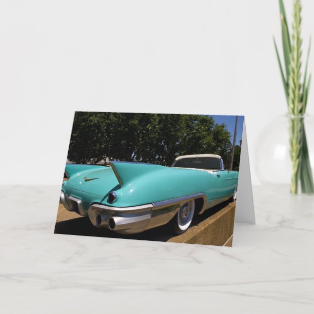 Tarjeta El Cadillac verde de Elvis Presley en (Anverso)