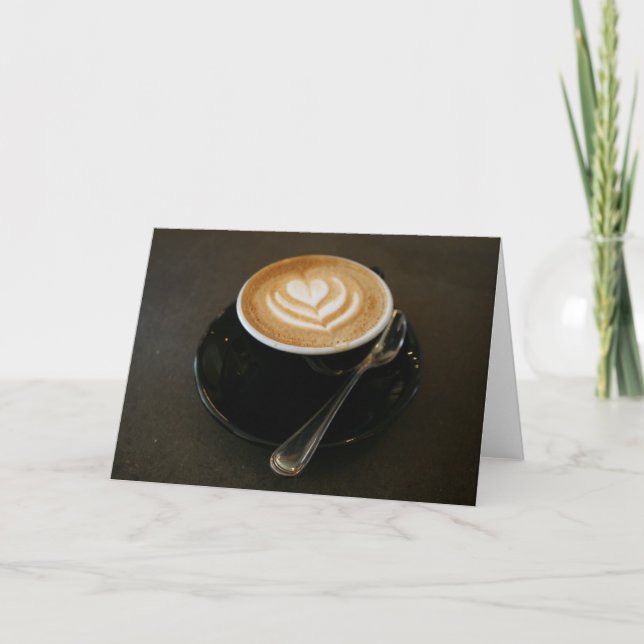 Tarjeta El café es amor - notecard (Anverso)
