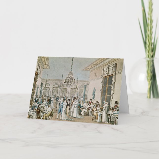 Tarjeta El café Frascati en 1807 (Anverso)