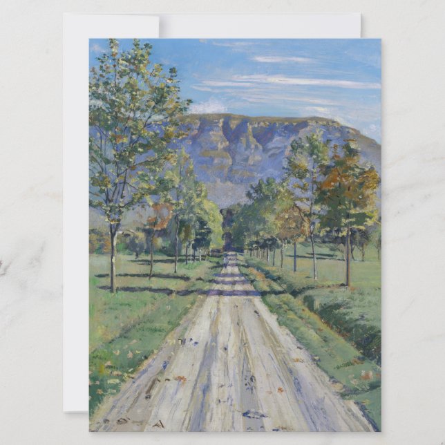 Tarjeta El camino a Evordes (por Ferdinand Hodler) (Anverso)