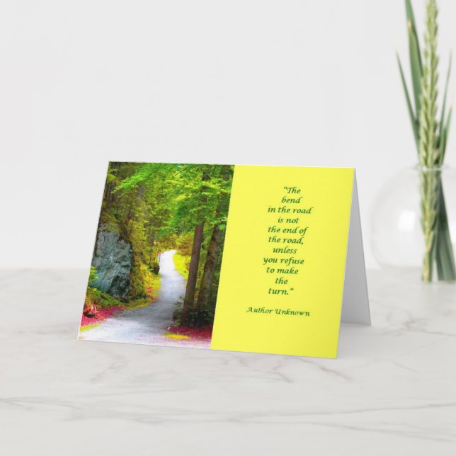 Tarjeta El camino amarillo (Anverso)