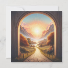 Tarjeta El camino brillante (Proverbios 4:18 ESV)