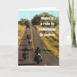 TARJETA **EL CAMINO DE GRANDSON** EN SU "CUMPLEAÑOS"<br><div class="desc">DÍGELO EN SU CUMPLEAÑOS...  "GRANDSON DISFRUTA DEL VIAJE" PORQUE NO TODOS LOS DÍAS TIENES UN CUMPLEAÑOS. ¡¡¡GRACIAS POR DETENERME EN 1 DE MIS 8 TIENDAS!!!</div>