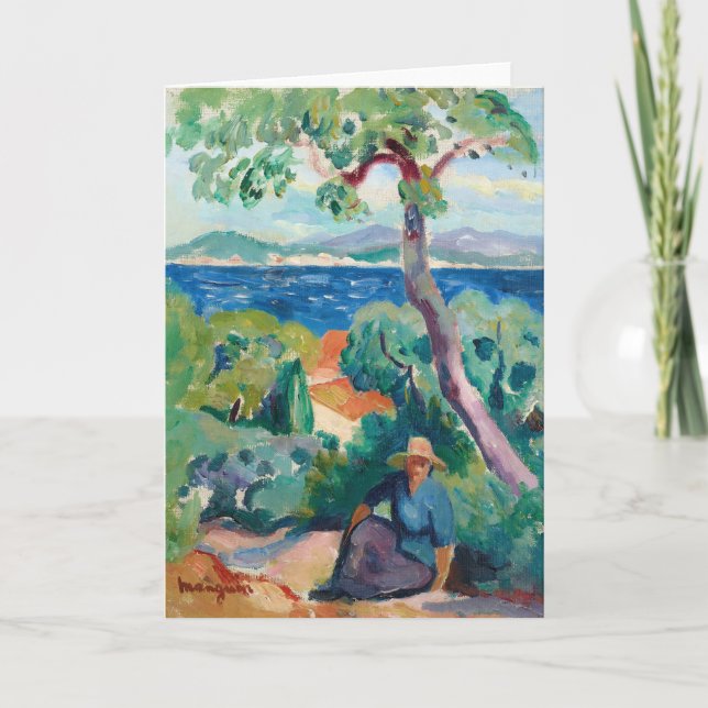 Tarjeta El Camino Detrás De Oustalet | Henri Manguin (Anverso)