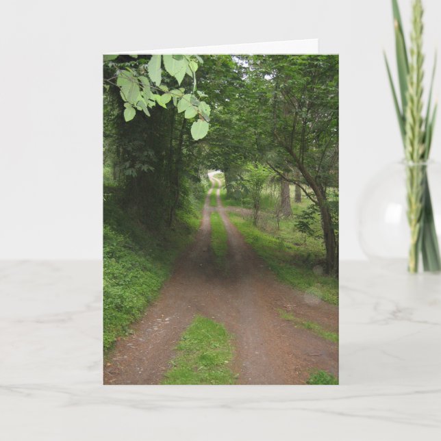 Tarjeta el camino viajó menos (Anverso)