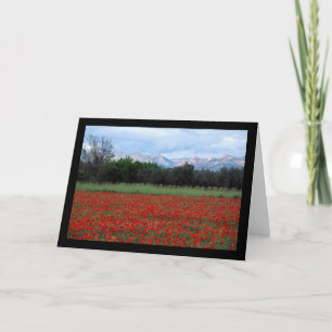 Tarjeta El Campo de Amapolas