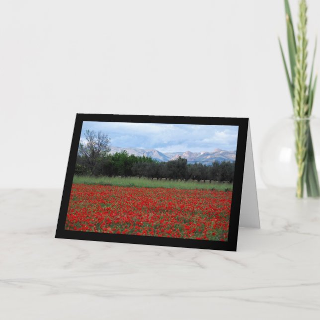 Tarjeta El Campo de Amapolas (Anverso)