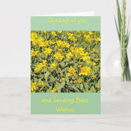 Tarjeta El campo de los dias pensando en ti