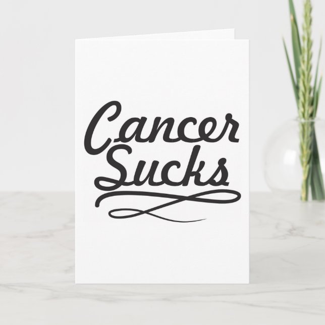 Tarjeta El cáncer chupa (Anverso)