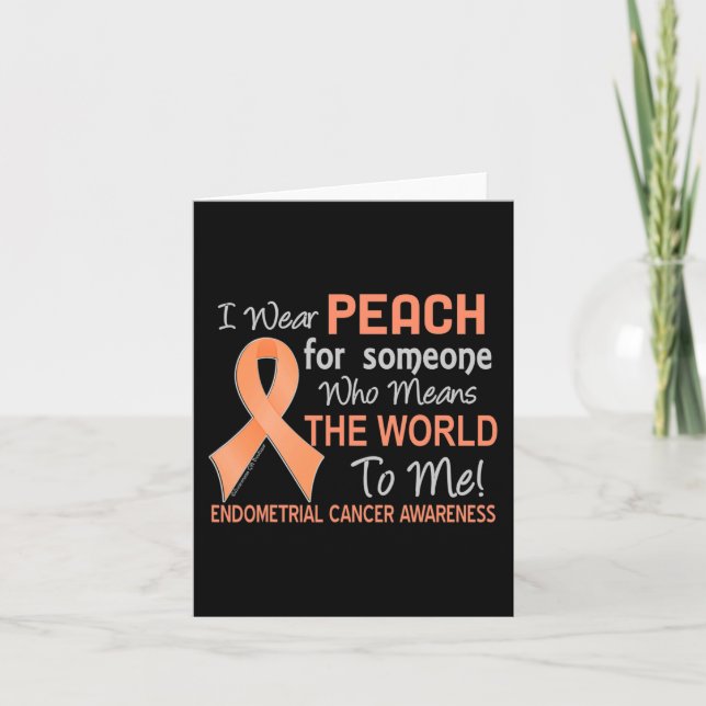 Tarjeta El Cáncer De Endometrio Para Alguien Que Significa (Anverso)