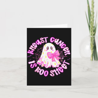 Tarjeta El cáncer de mama es Boo Sheet Halloween Cáncer de
