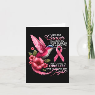 Tarjeta El cáncer de mama es un viaje que nunca planeé