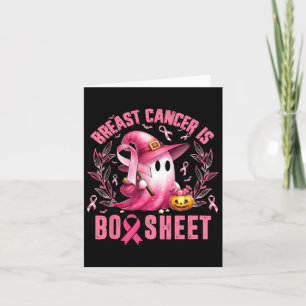 Tarjeta El cáncer de mama es una hoja de Boo Halloween Cán