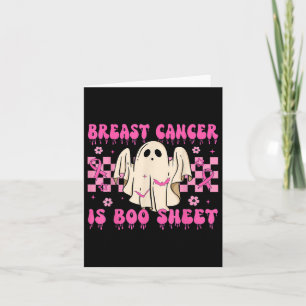 Tarjeta El cáncer de mama es una hoja de boom Conciencia s