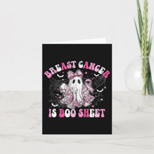 Tarjeta El cáncer de mama es una hoja de cálculo