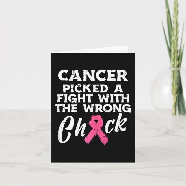 Tarjeta El Cáncer De Mama Recogió Una Mala Conciencia Sobr (Anverso)