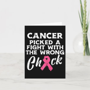 Tarjeta El Cáncer De Mama Recogió Una Mala Conciencia Sobr