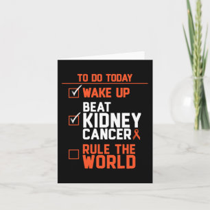 Tarjeta El cáncer de riñón es mejor que el sobreviviente m