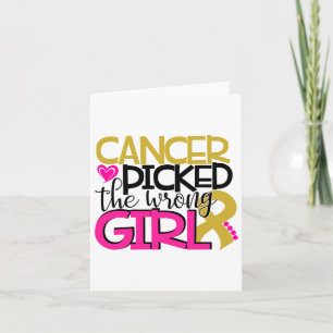 Tarjeta El Cáncer Eligió Al Chica Equivocado