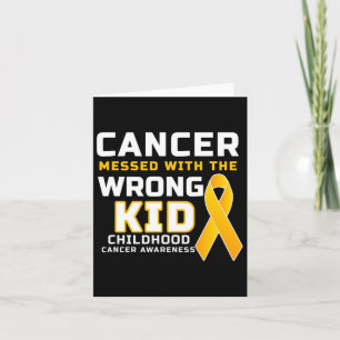 Tarjeta El Cáncer Enfrentado Con El Cáncer Infantil Equivo