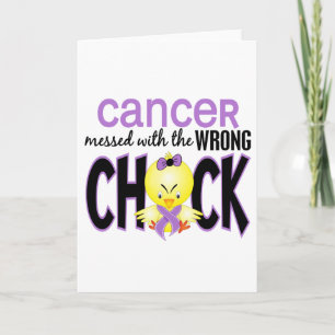Tarjeta El Cáncer Envuelto Con El Chick Equivocado