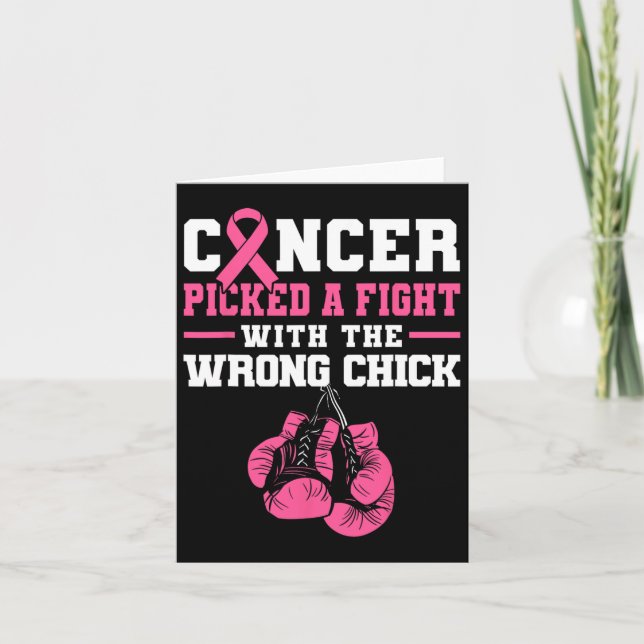 Tarjeta El Cáncer Ganó Una Pelea Con El Boxeo De Chick Equ (Anverso)