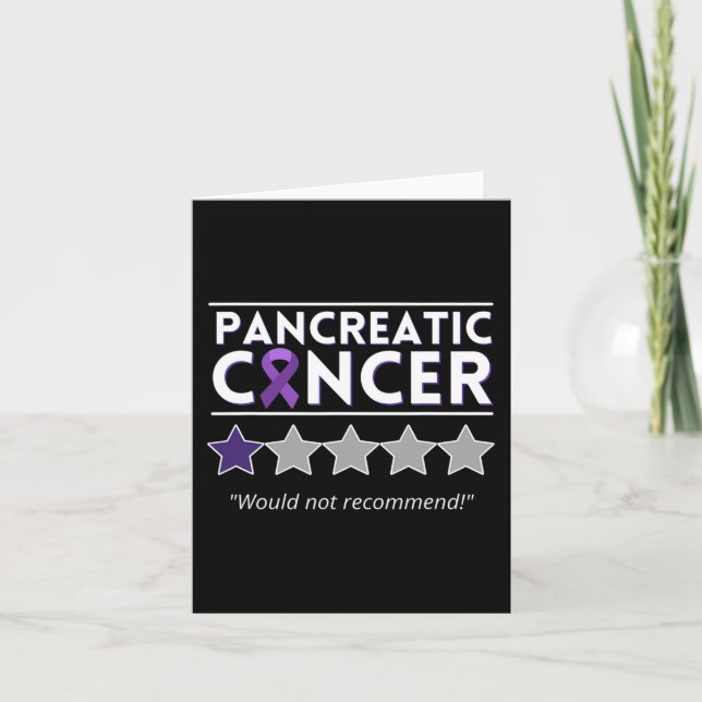 Tarjeta El Cáncer Pancreático No Sería Recomendable - Conc (Anverso)