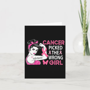 Tarjeta El Cáncer Recogió El Malo Awarene Del Cáncer De Ma