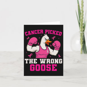 Tarjeta El Cáncer Recogió El Malo Cáncer De Mama Gracioso