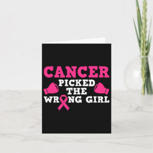Tarjeta El Cáncer Recogió La Cinta Rosa Chica Equivocada