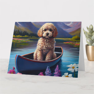 Tarjeta El caniche en un remo: Una aventura panorámica