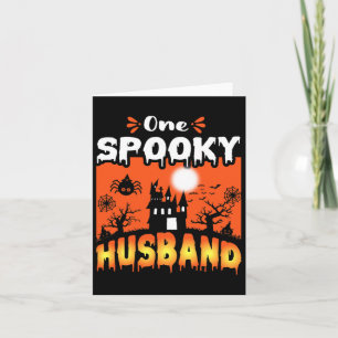 Tarjeta El caos embrujado del diseño de Halloween espeluzn
