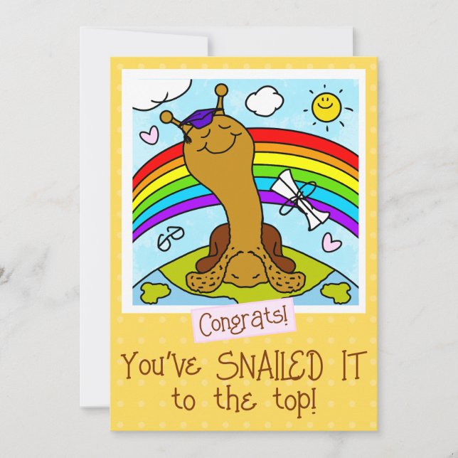 Tarjeta El Caracol A La Graduación Superior (Anverso)