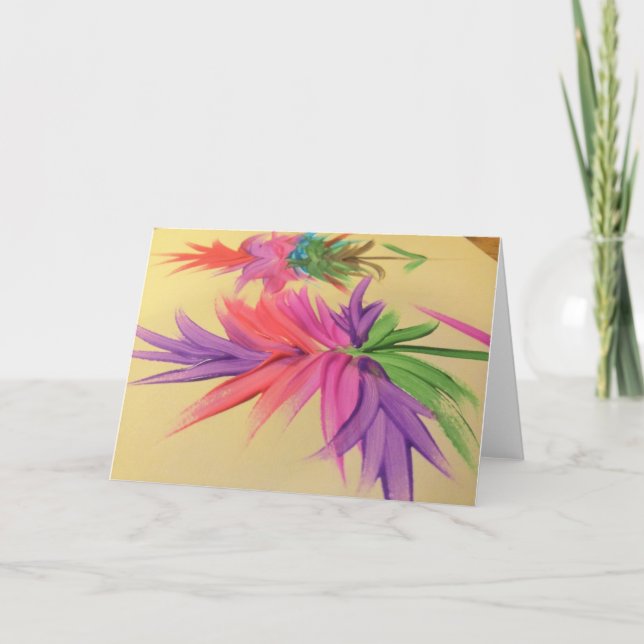 Tarjeta El caramelo riega al artista del autismo (Anverso)